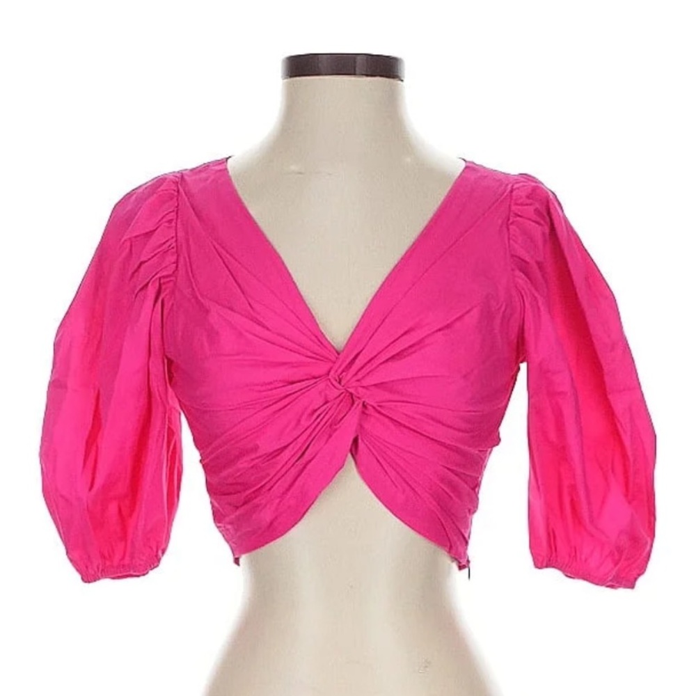 Jason Wu Fuchsia Puff Sleeve Blouse